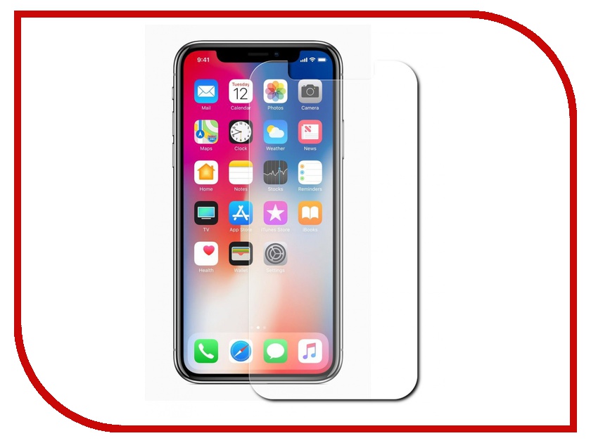 

Аксессуар Защитная пленка LuxCase для APPLE iPhone X Антибликовая 52020