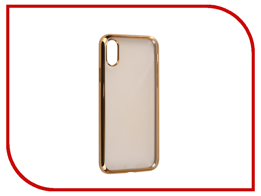 фото Аксессуар Чехол iBox Blaze Silicone для APPLE iPhone X Golden frame