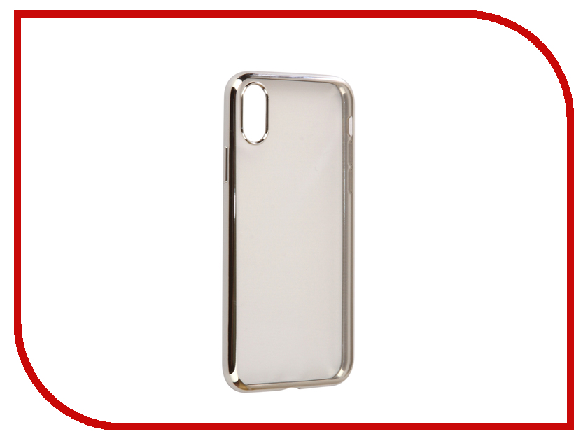 фото Аксессуар Чехол iBox Blaze Silicone для APPLE iPhone X Silver frame