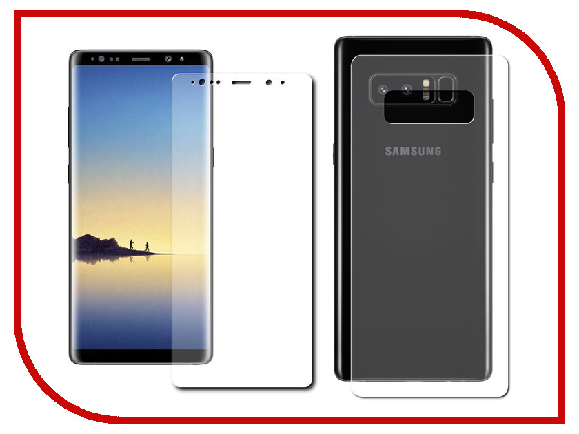 

Аксессуар Защитная пленка Red Line для Samsung Galaxy Note 8 TPU Full Screen экран + задняя часть УТ000012445, Samsung Galaxy Note 8