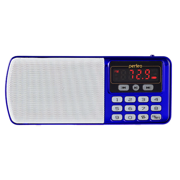 Радиоприемник Perfeo Егерь FM+ i120 Blue радиоприемник perfeo егерь fm i120 brown