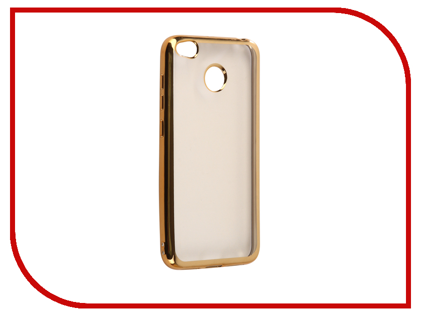 фото Аксессуар Чехол Xiaomi Redmi 4X Svekla Flash Silicone Gold Frame SVF-XIRED4X-GOLD