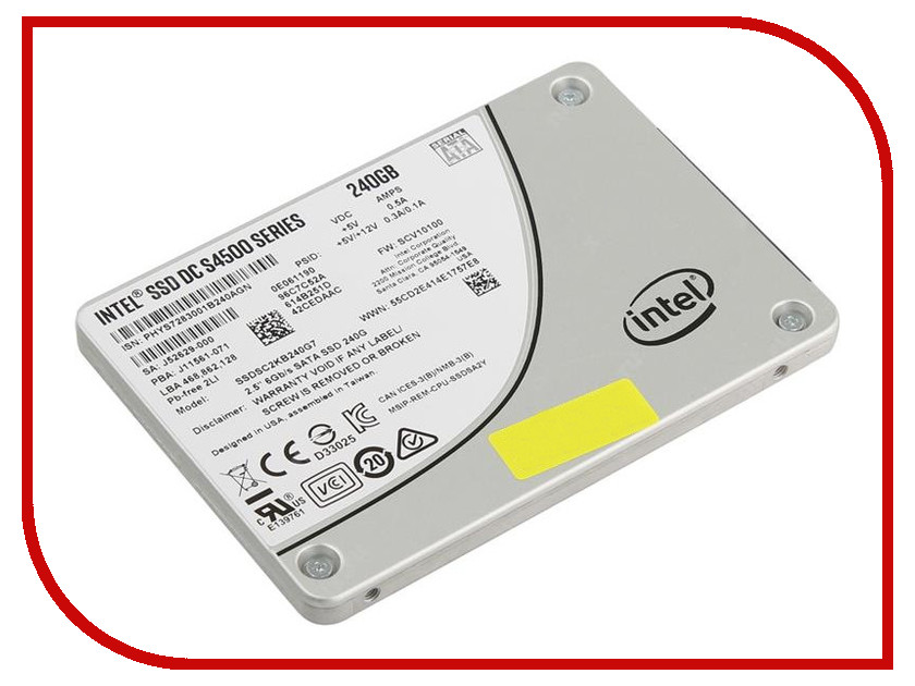 фото Жесткий диск 240Gb - Intel SSD DC S4500 Series SSDSC2KB240G701