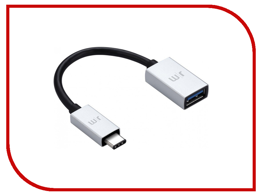 фото Аксессуар Just Mobile DC-358 USB-C 3.1 - USB 15cm Silver Black