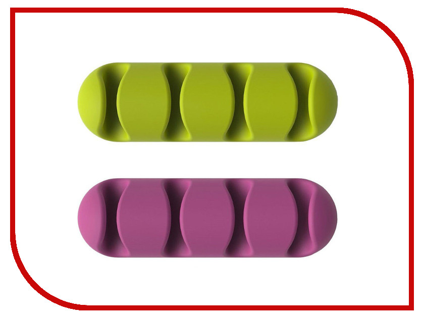 

Клипсы Bluelounge CableClip CDMU-BR Multi Purple/Green