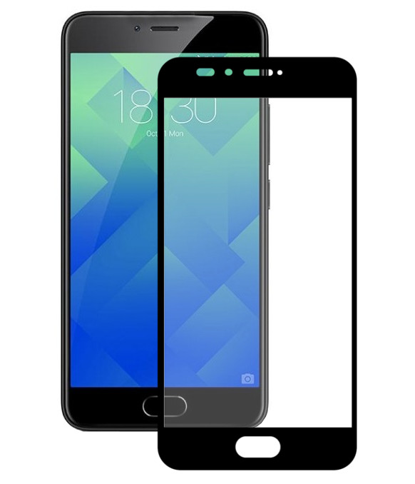 

Аксессуар Закаленное стекло DF для Meizu M6 Note Full Screen mzColor-17 Black, Meizu M6