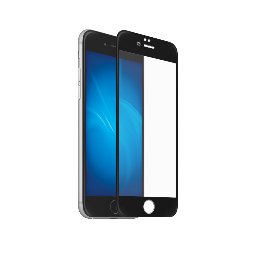 Закаленное стекло DF для iPhone 7 / 8 Full Screen Black iColor-15
