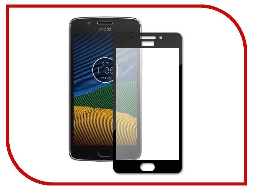 

Аксессуар Закаленное стекло Motorola Moto G5 DF Full Screen mColor-05 Black