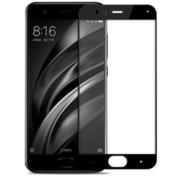 

Аксессуар Закаленное стекло DF для Xiaomi Mi 6 Full Screen xiColor-14 Black, xiColor-14