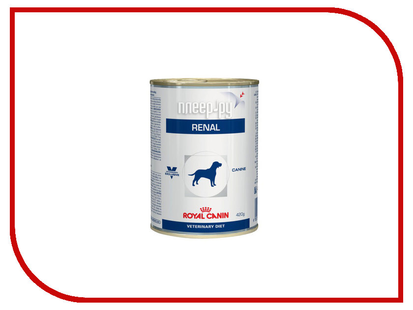 

Корм ROYAL CANIN Vet Renal 410g для собак при почечной недостаточности 655004/655005