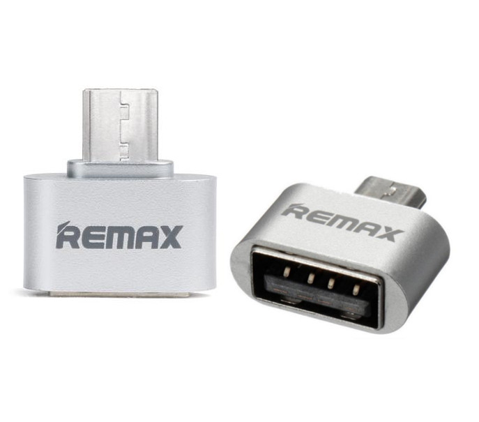 Аксессуар Remax RA-OTG USB 2.0 - microUSB Silver 64833