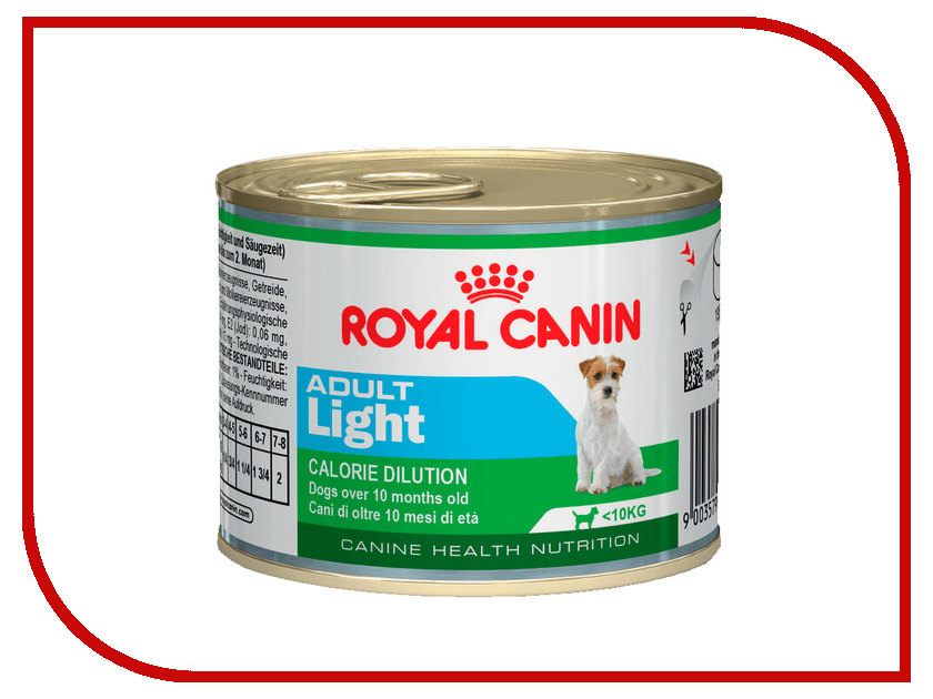 

Корм ROYAL CANIN Adult Light 195g для собак 779002