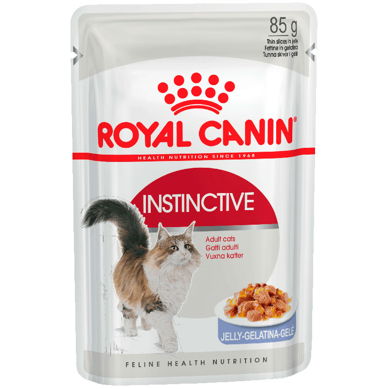 

Корм ROYAL CANIN Instinctive Jelly Кусочки в желе 85g для кошек 483001, Instinctive Jelly