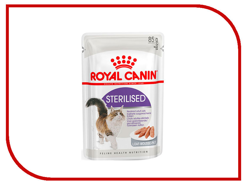 

Корм ROYAL CANIN Sterilised Кусочки в желе 85g для кошек для стерилизованных кошек 787001, Sterilised Кусочки в желе