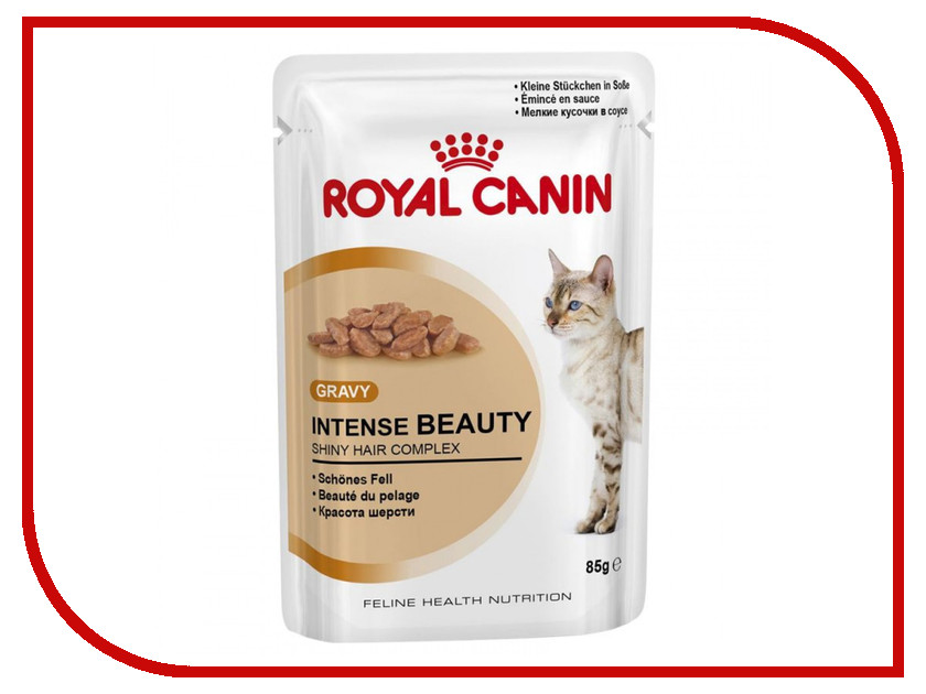 

Корм ROYAL CANIN Intense Beauty Кусочки в желе 85g для кошек 485001