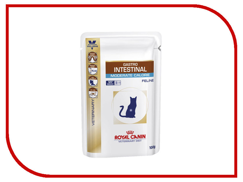 

Корм ROYAL CANIN Gastro Intestinal Moderate Calorie 100g для кошек при панкреатите 767101/767001