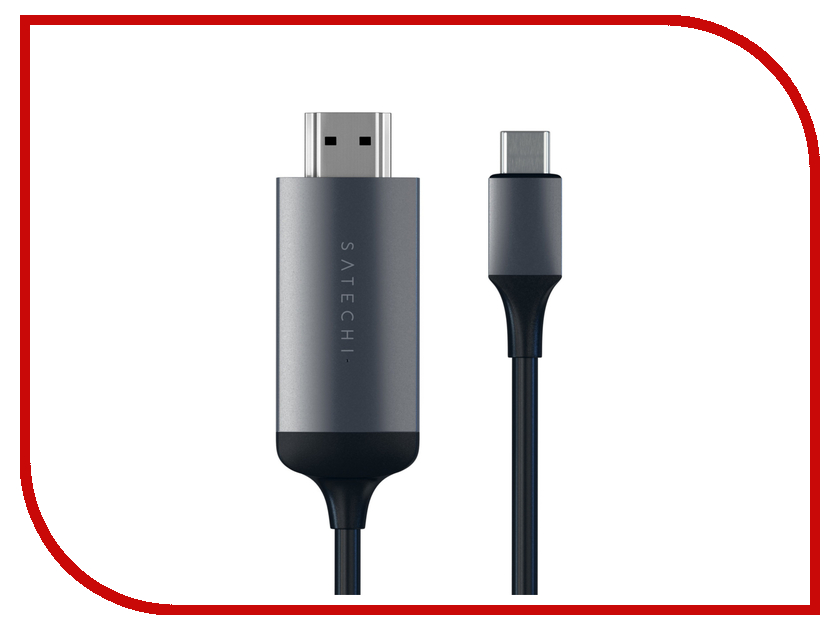 

Аксессуар Satechi Aluminum Type-C TO HDMI Cable 4K 60HZ Space Grey ST-CHDMIM, ST-CHDMIM