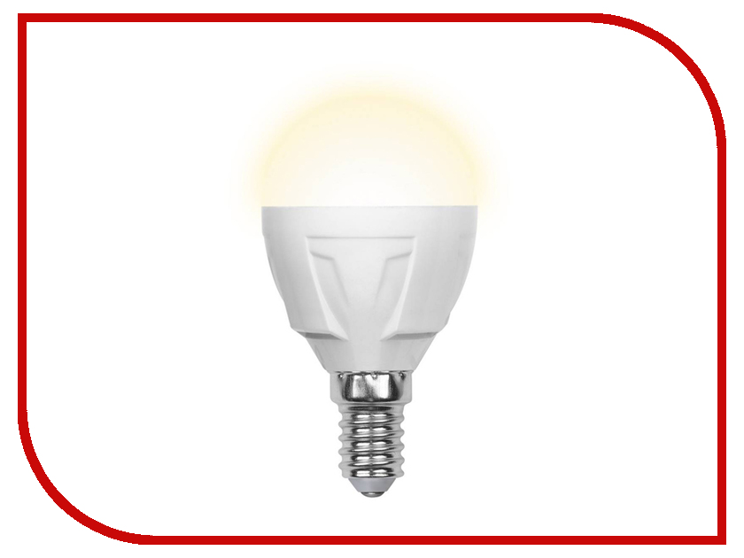 

Лампочка Uniel LED-G45-7W/WW/E14/FR PLP01WH, PLP01WH