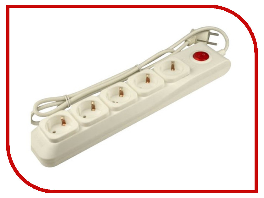 

Сетевой фильтр Uniel Lux 5 Sockets 5m Ivory S-GSL5-5