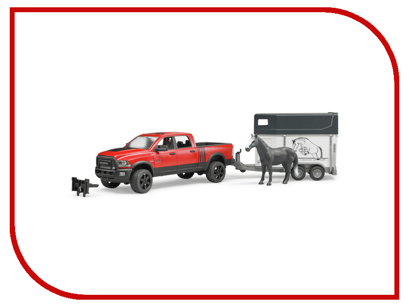 

Игрушка Bruder Ram 2500 Пикап c коневозкой и одной лошадью 02-501, 02-501