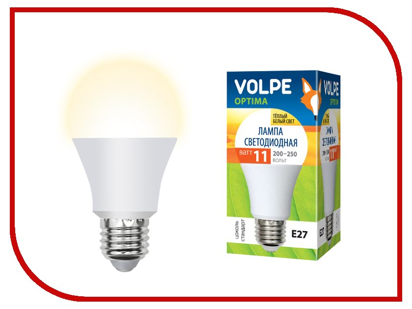 

Лампочка Volpe Optima LED-A60-11W/WW/E27/FR/O UL-00000959