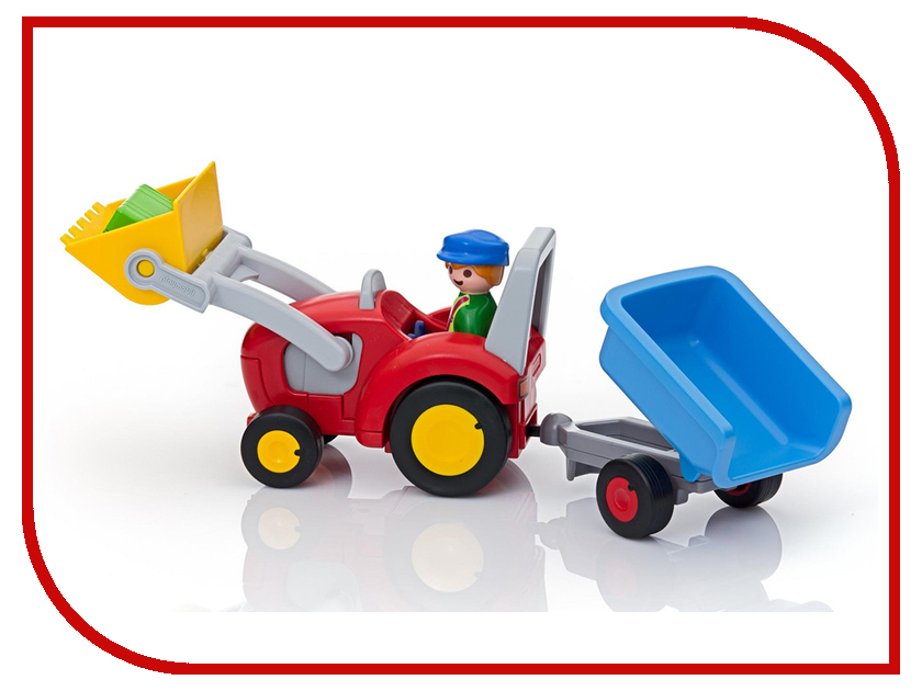 

Конструктор Playmobil 1.2.3. Трактор с прицепом 6964pm