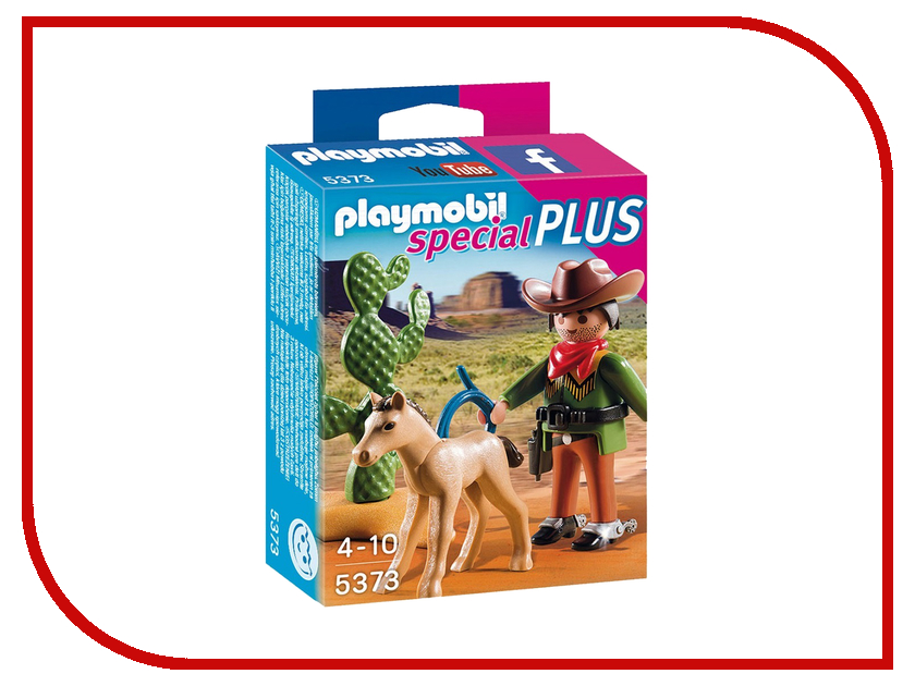 фото Конструктор Playmobil Экстра-набор Ковбой с жеребенком 5373pm