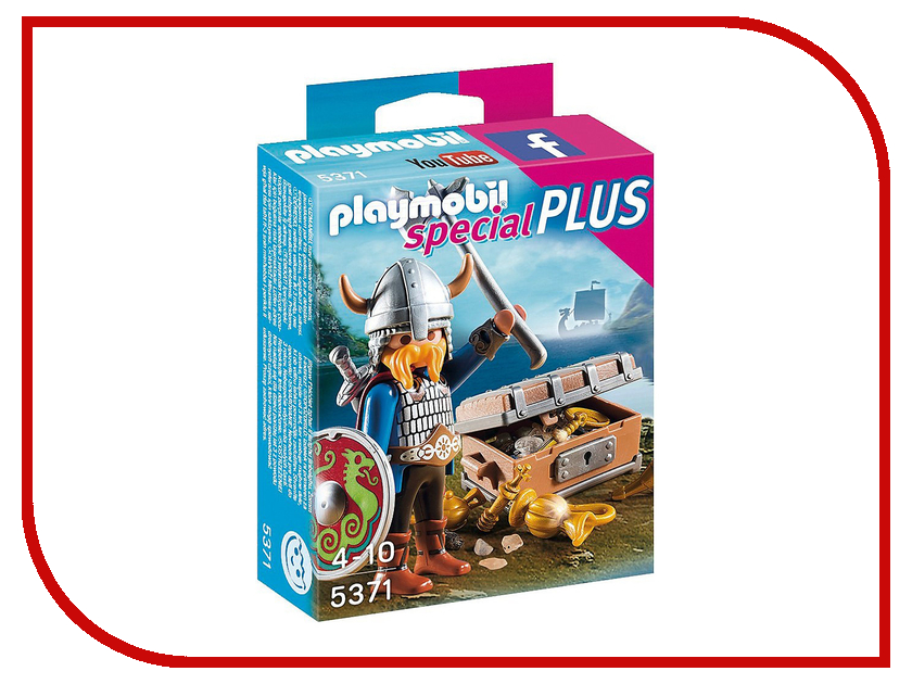 фото Конструктор Playmobil Экстра-набор Викинг с сокровищами 5371pm