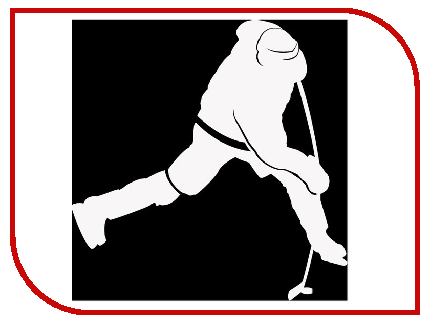 

Наклейка на авто Sport-Sticker Хоккей №08 White
