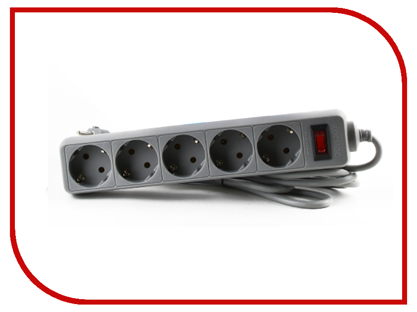 

Сетевой фильтр Космос 5 Socket 3m Grey FKsm3m-5g