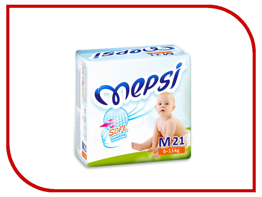 

Подгузники Mepsi с рельефным слоем M 6-11кг 64шт