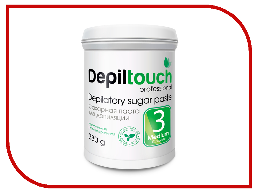 

Домашний шугаринг Depiltouch Professional Сахарная паста Средняя 330гр 87704