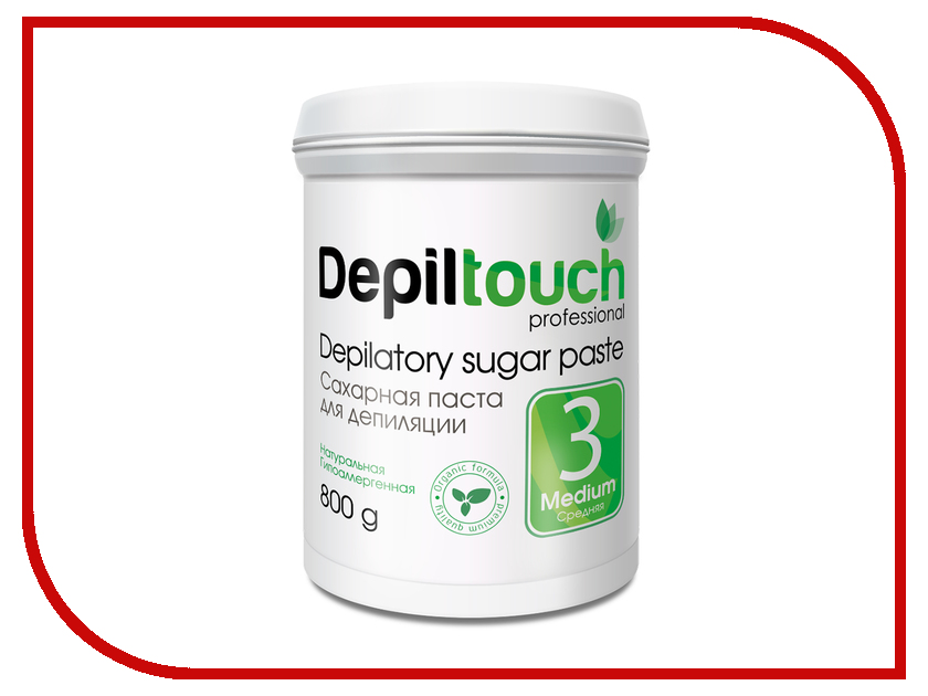 

Домашний шугаринг Depiltouch Professional Сахарная паста Средняя 800гр 87709