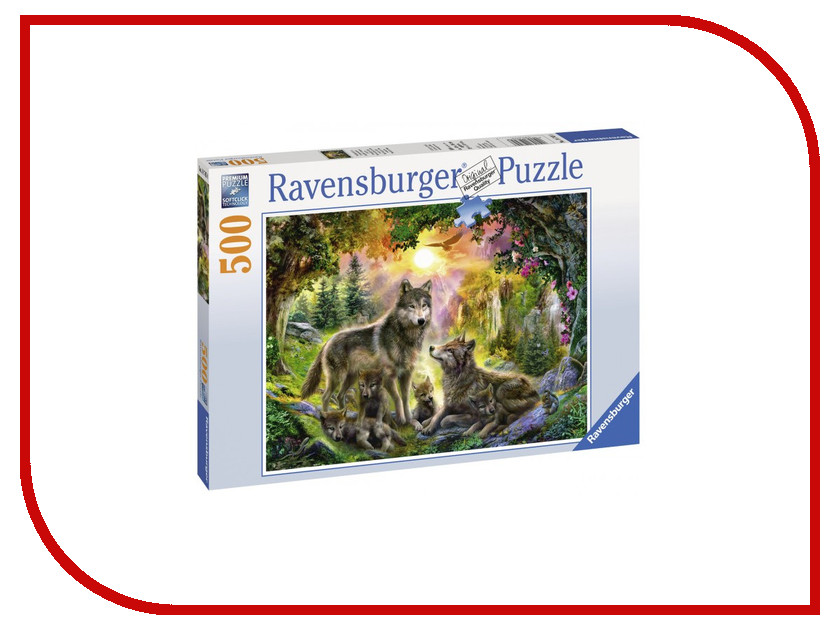 

Пазл Ravensburger Семья волков в лесу 14745