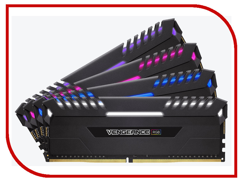 

Модуль памяти Corsair Vengeance RGB DDR4 DIMM 3000MHz PC4-24000 CL15 - 32Gb KIT (4x8Gb) CMR32GX4M4C3000C15