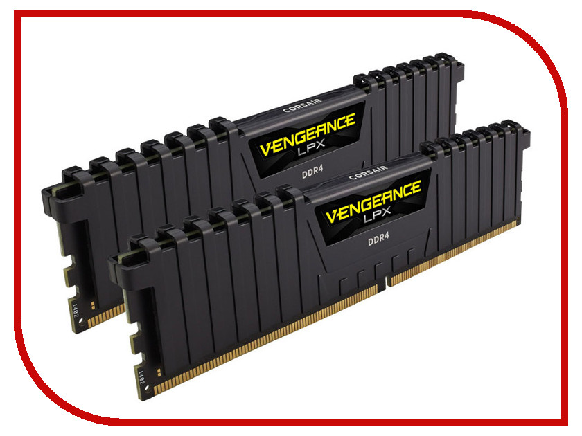 фото Модуль памяти Corsair Vengeance LPX DDR4 DIMM 3200MHz PC4-25600 CL16 - 32Gb KIT (2x16Gb) CMK32GX4M2B3200C16