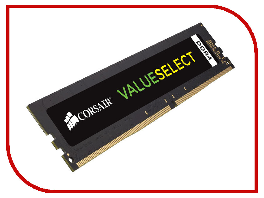 

Модуль памяти Corsair ValueSelect DDR4 DIMM 2666MHz PC4-21300 CL18 - 16Gb CMV16GX4M1A2666C18, CMV16GX4M1A2666C18