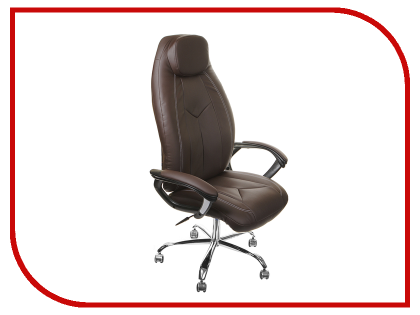 фото Компьютерное кресло TetChair Boss хром Brown 36-36/36-36/06