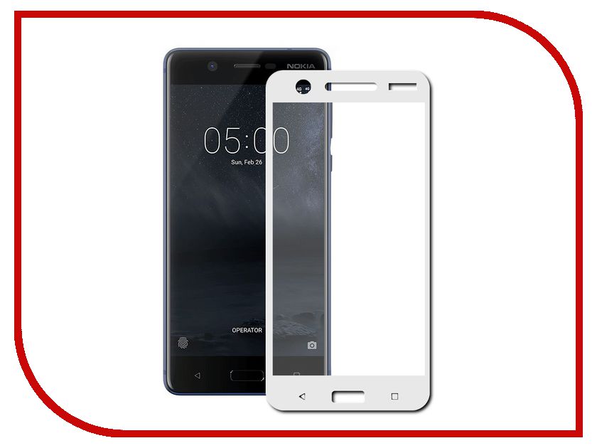 

Аксессуар Защитное стекло Nokia 5 Svekla Full Screen White ZS-SVNO5-WH / ZS-SVNO5-FSWH