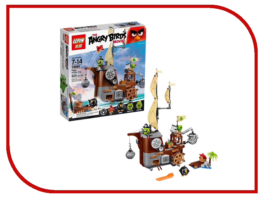 

Конструктор Lepin The Angry Birds Пиратский корабль свинок 650 дет. 19005