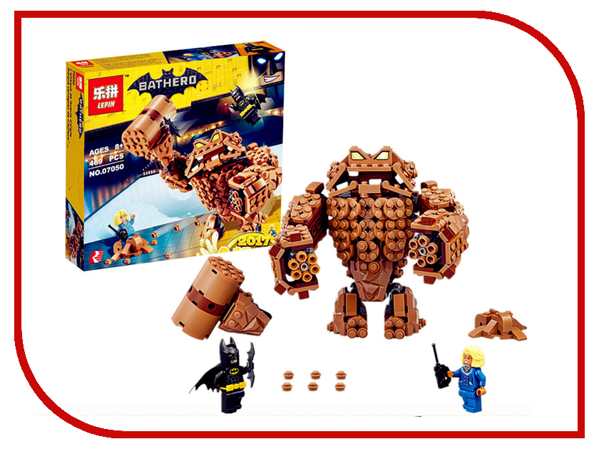 

Конструктор Lepin Batman Атака Глиноликого 469 дет. 07050