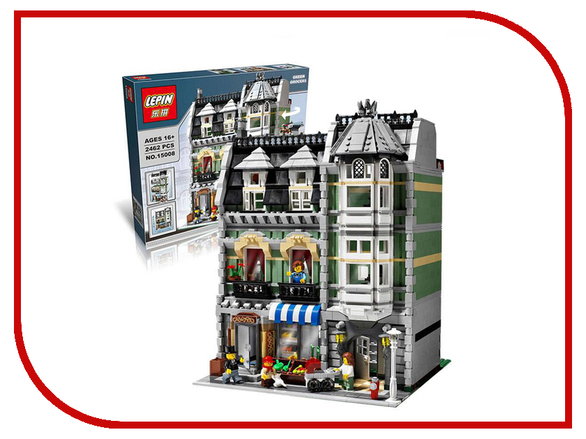 

Конструктор Lepin Creators Зеленая Бакалейная Лавка 2462 дет. 15008