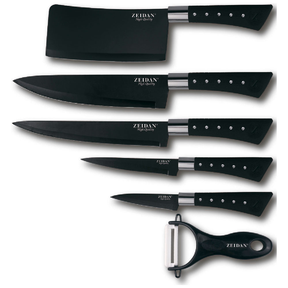 фото Набор ножей zeidan z-3091 black