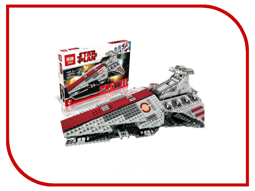 

Конструктор Lepin Star Plan Атакующий крейсер республиканцев класса Венатор 1200 дет. 05042