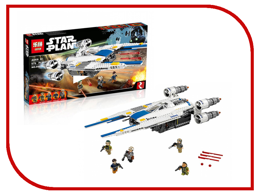 

Конструктор Lepin Star Plan Истребитель Повстанцев U-Wing 679 дет. 05054