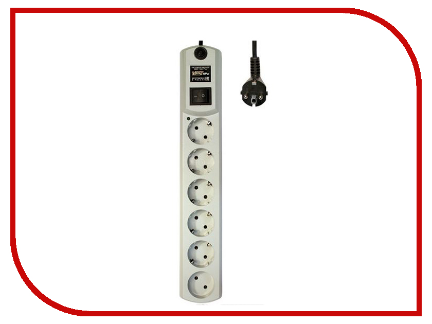 

Сетевой фильтр Most HPW 6 Sockets 5m White