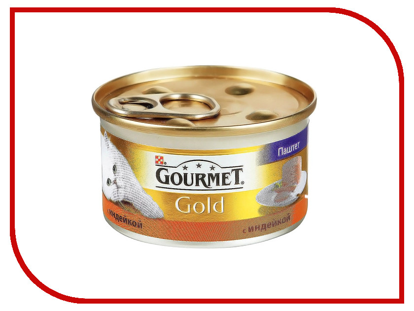 

Корм Gourmet Gold Индейка Паштет 85g для кошек 20946