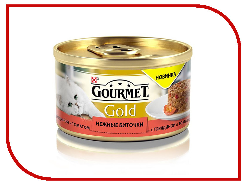 

Корм Gourmet Gold Нежные Биточки Ягненок Фасоль 85g для кошек 61282