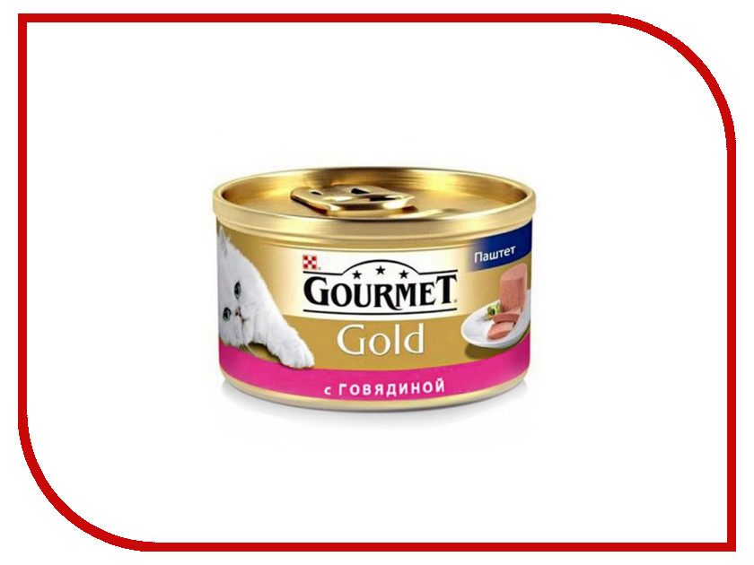 

Корм Gourmet Gold Говядина Мусс 85g для кошек 53102