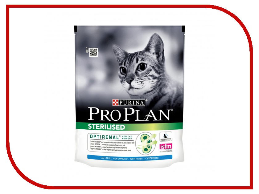 

Корм Pro Plan Sterilised Optirinal Кролик 400g для кастрированных котов и стерилизованных кошек 45640